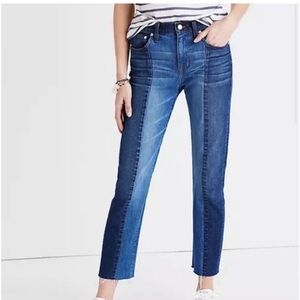 Madewell Two Tone Cruiser Straight Jeans Sz 27